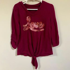 Cute Maroon Top!